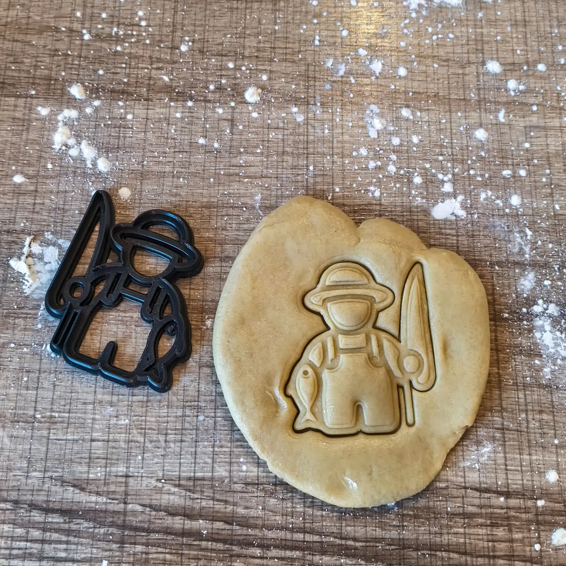 Angler Ausstecher | Fischer-Keksform mit Angelrute – Perfekt für Angel-Fans Angler Ausstecher | Fischer-Keksform mit Angelrute – Perfekt für Angel-Fans