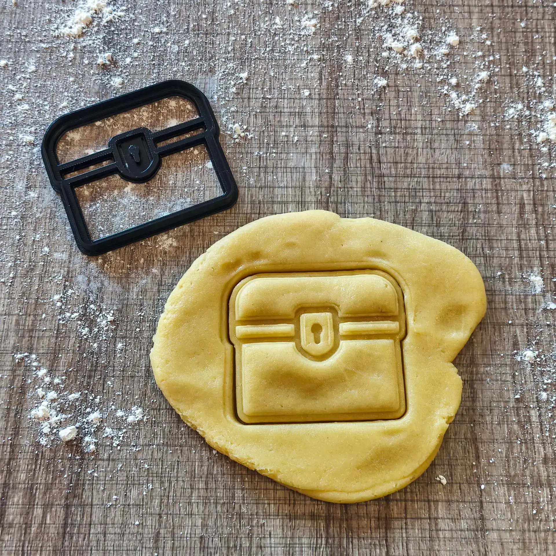 Schatztruhe Ausstecher | Abenteuerliche Keksform für Piratenpartys Schatztruhe Ausstecher | Abenteuerliche Keksform für Piratenpartys