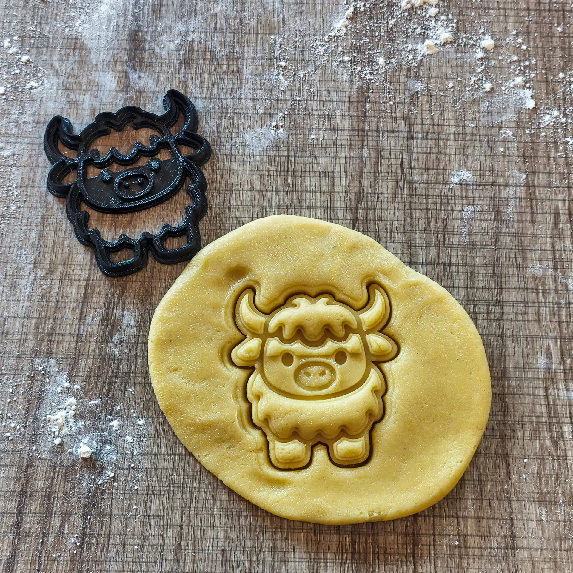 Highland Rind Ausstecher | Rustikale Keksform für Tierliebhaber
