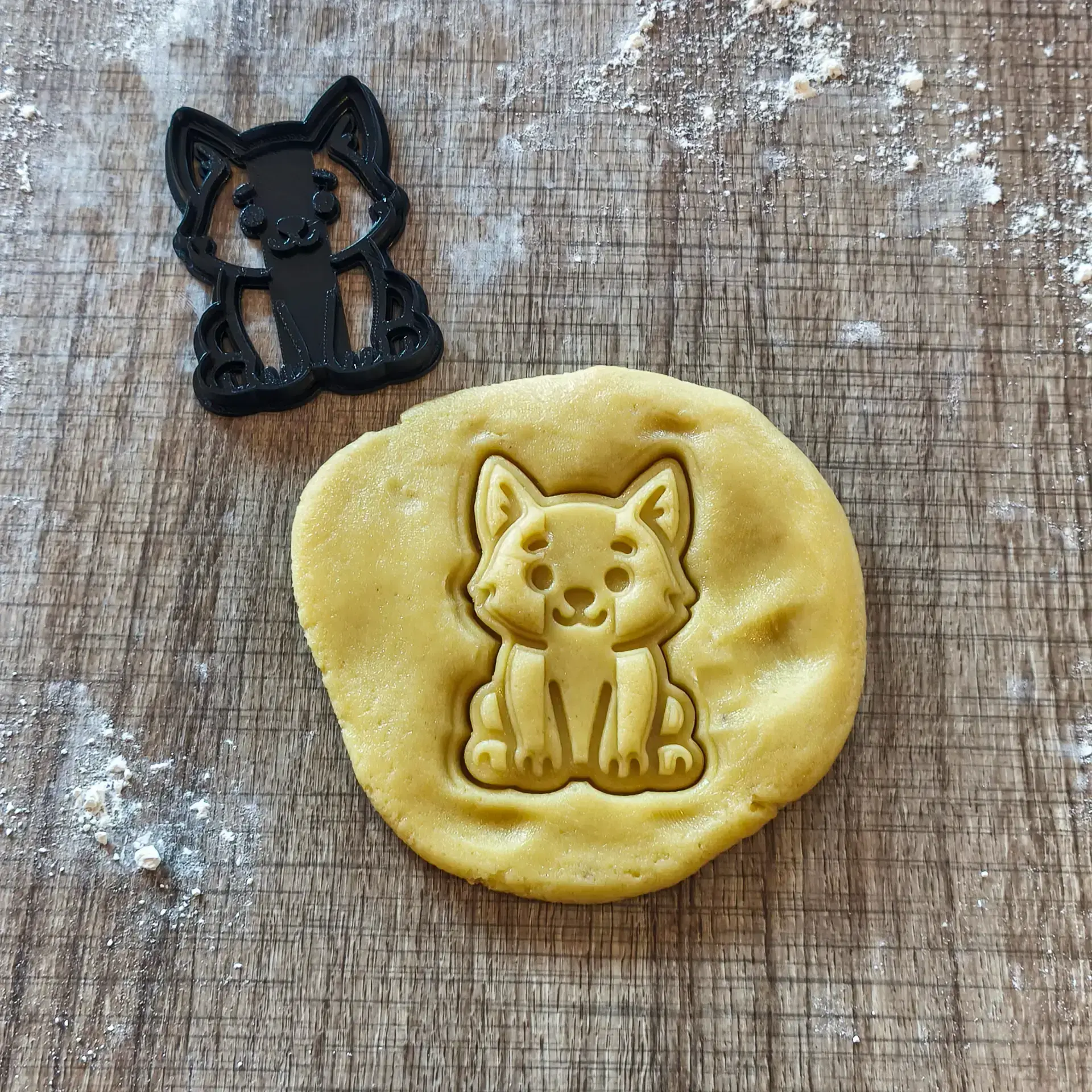 Sitzender Fuchs Ausstecher | Niedliche Keksform für Backspaß